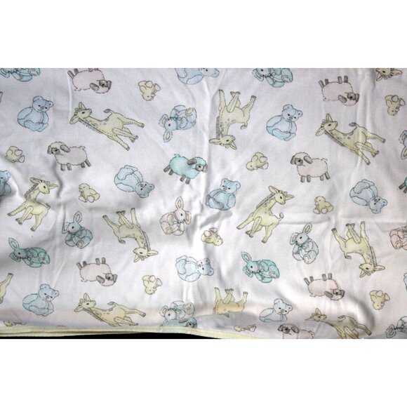 Carter's Baby Cotton Receiving Blanket Baby Animal Bear Giraffe Lamb Duck Unisex - Picture 1 of 8